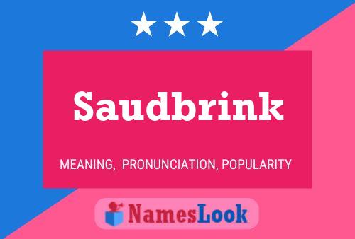 Poster del nome Saudbrink