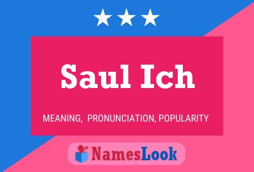 Poster del nome Saul Ich