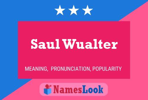 Poster del nome Saul Wualter