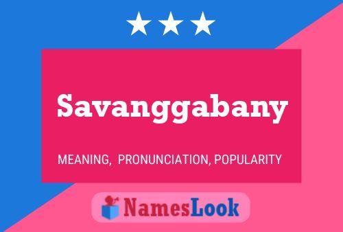 Poster del nome Savanggabany