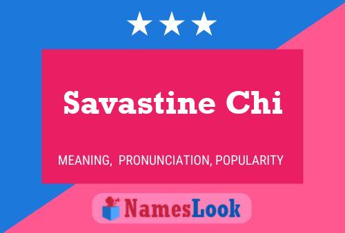 Poster del nome Savastine Chi