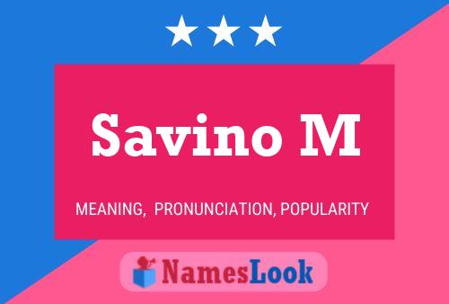 Poster del nome Savino M