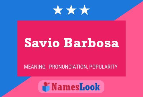 Poster del nome Savio Barbosa