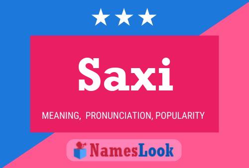 Poster del nome Saxi