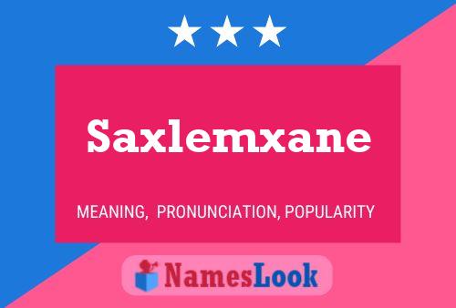 Poster del nome Saxlemxane