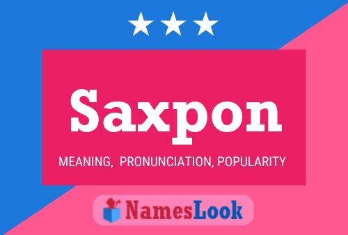 Poster del nome Saxpon