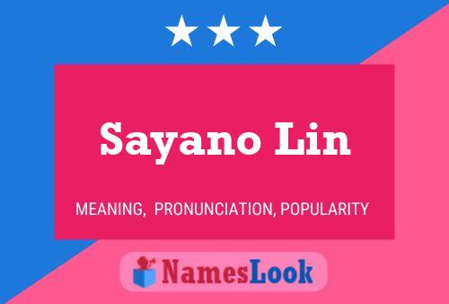 Poster del nome Sayano Lin