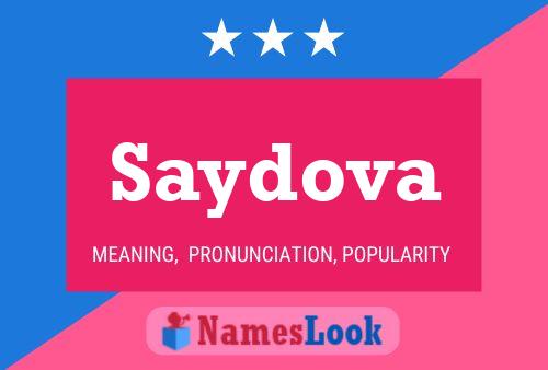 Poster del nome Saydova