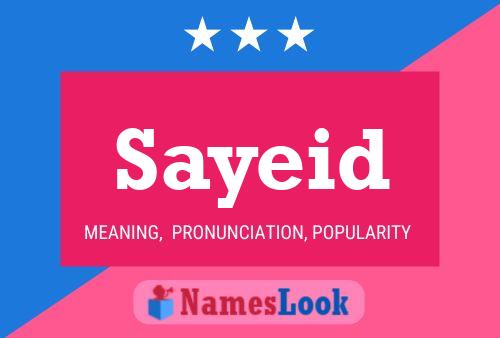 Poster del nome Sayeid