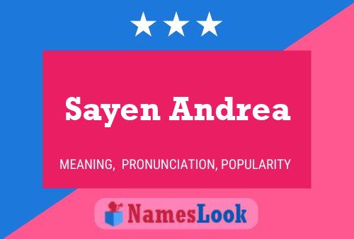 Poster del nome Sayen Andrea