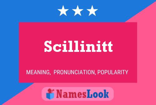 Poster del nome Scillinitt