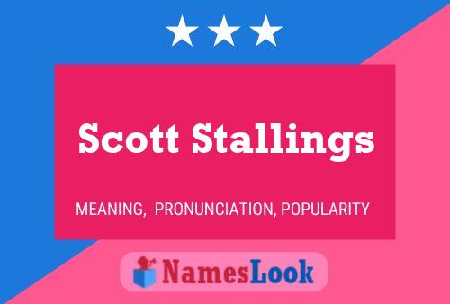 Poster del nome Scott Stallings