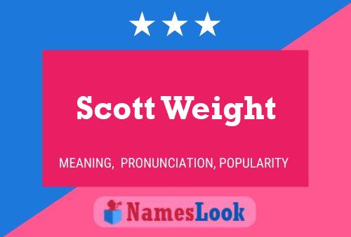 Poster del nome Scott Weight