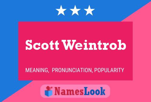 Poster del nome Scott Weintrob