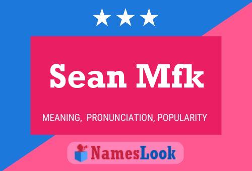 Poster del nome Sean Mfk