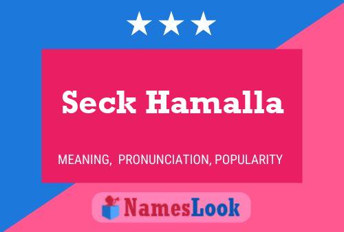 Poster del nome Seck Hamalla