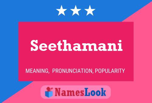 Poster del nome Seethamani