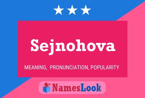 Poster del nome Sejnohova