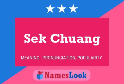 Poster del nome Sek Chuang