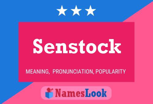 Poster del nome Senstock