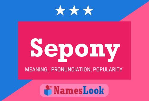 Poster del nome Sepony