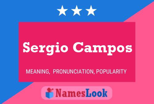 Poster del nome Sergio Campos