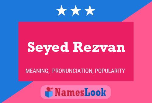 Poster del nome Seyed Rezvan