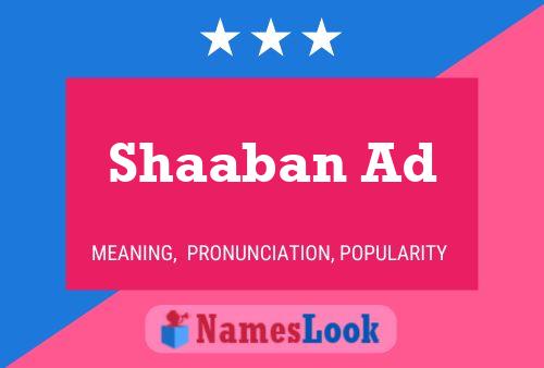 Poster del nome Shaaban Ad