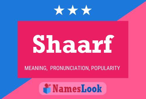 Poster del nome Shaarf