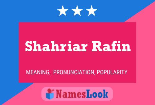 Poster del nome Shahriar Rafin