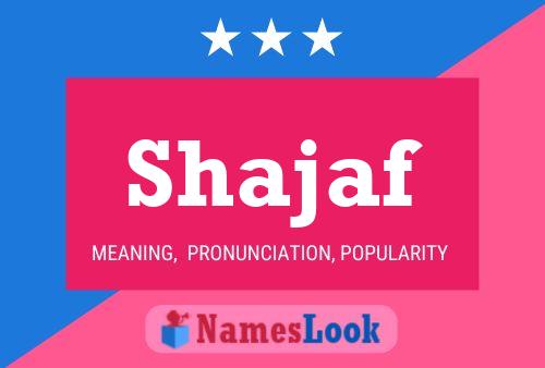 Poster del nome Shajaf