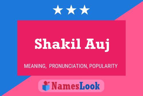 Poster del nome Shakil Auj