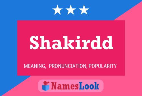 Poster del nome Shakirdd