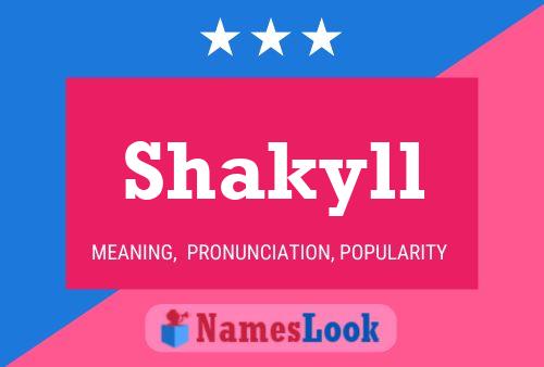 Poster del nome Shakyll