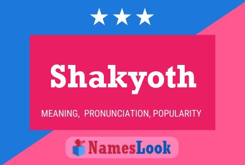 Poster del nome Shakyoth