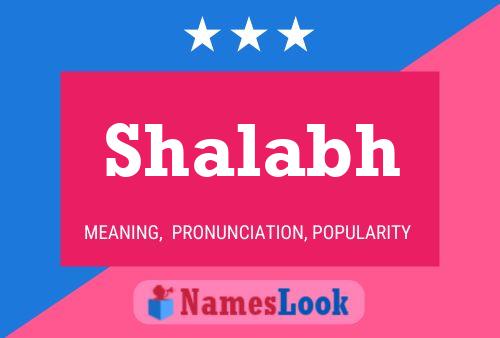 Poster del nome Shalabh