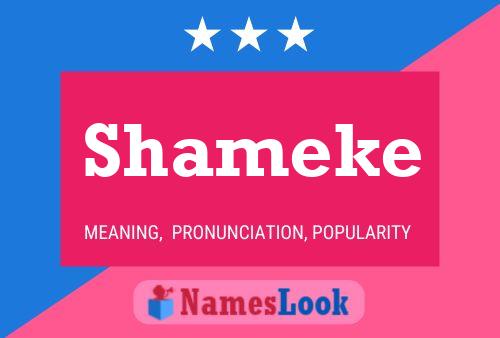 Poster del nome Shameke