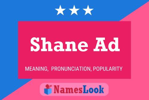 Poster del nome Shane Ad