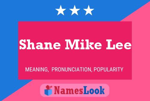 Poster del nome Shane Mike Lee