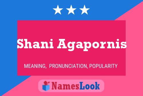 Poster del nome Shani Agapornis