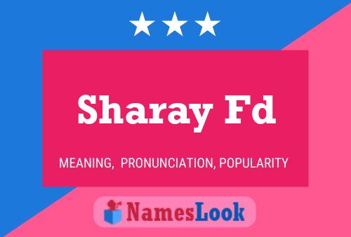 Poster del nome Sharay Fd