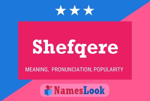 Poster del nome Shefqere