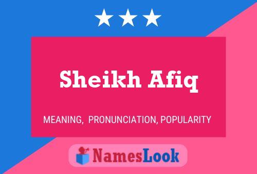 Poster del nome Sheikh Afiq