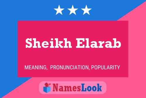 Poster del nome Sheikh Elarab