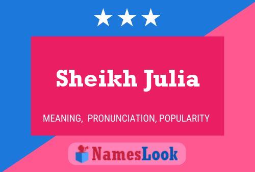 Poster del nome Sheikh Julia