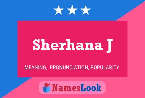 Poster del nome Sherhana J