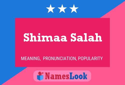 Poster del nome Shimaa Salah