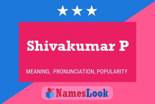 Poster del nome Shivakumar P