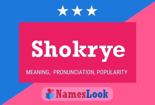 Poster del nome Shokrye