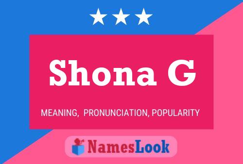 Poster del nome Shona G